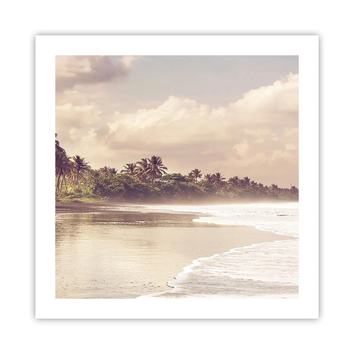 Plakát - Pohlazení vln - 50x50 cm