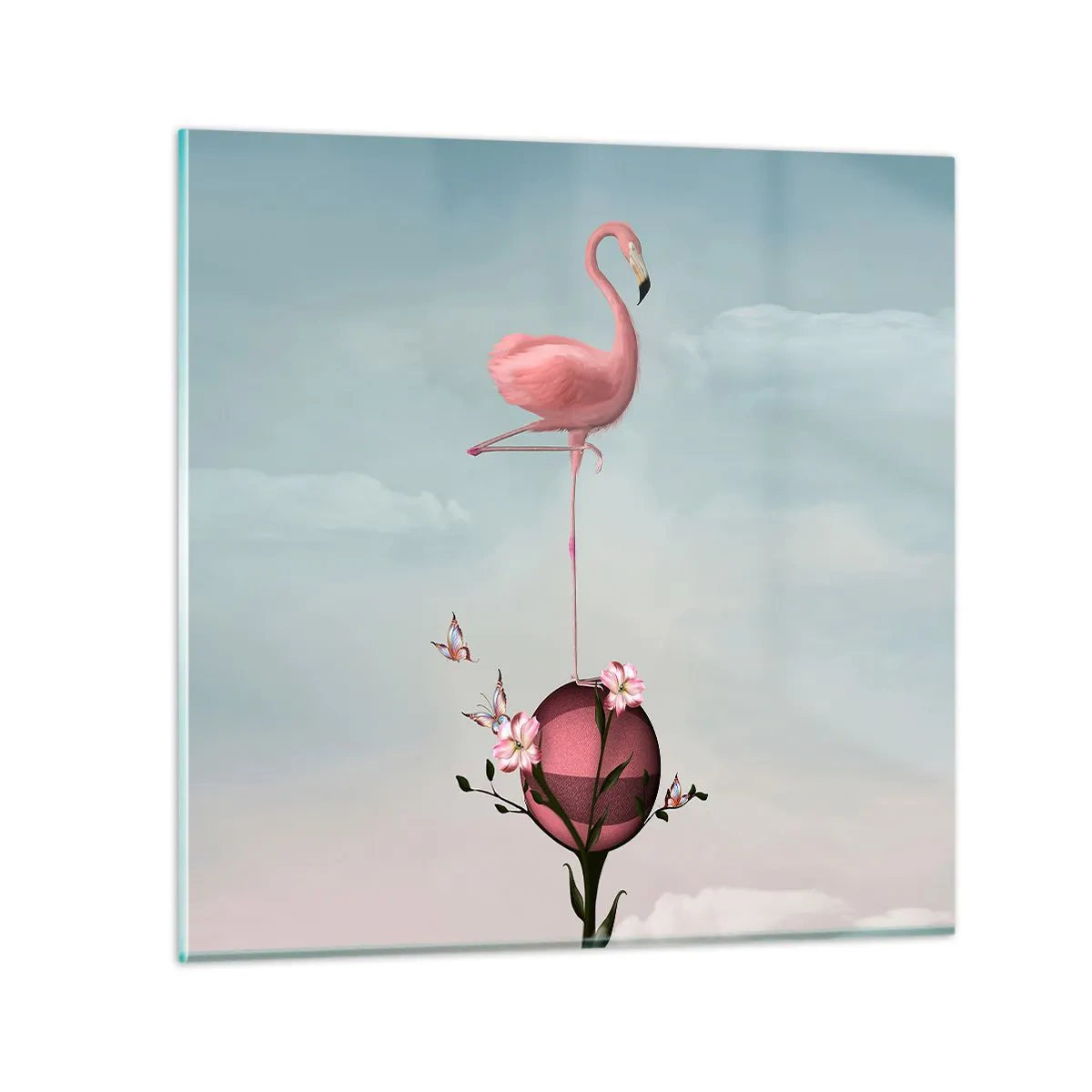 Obraz na skle - Basketbalová alegorie - 70x70 cm