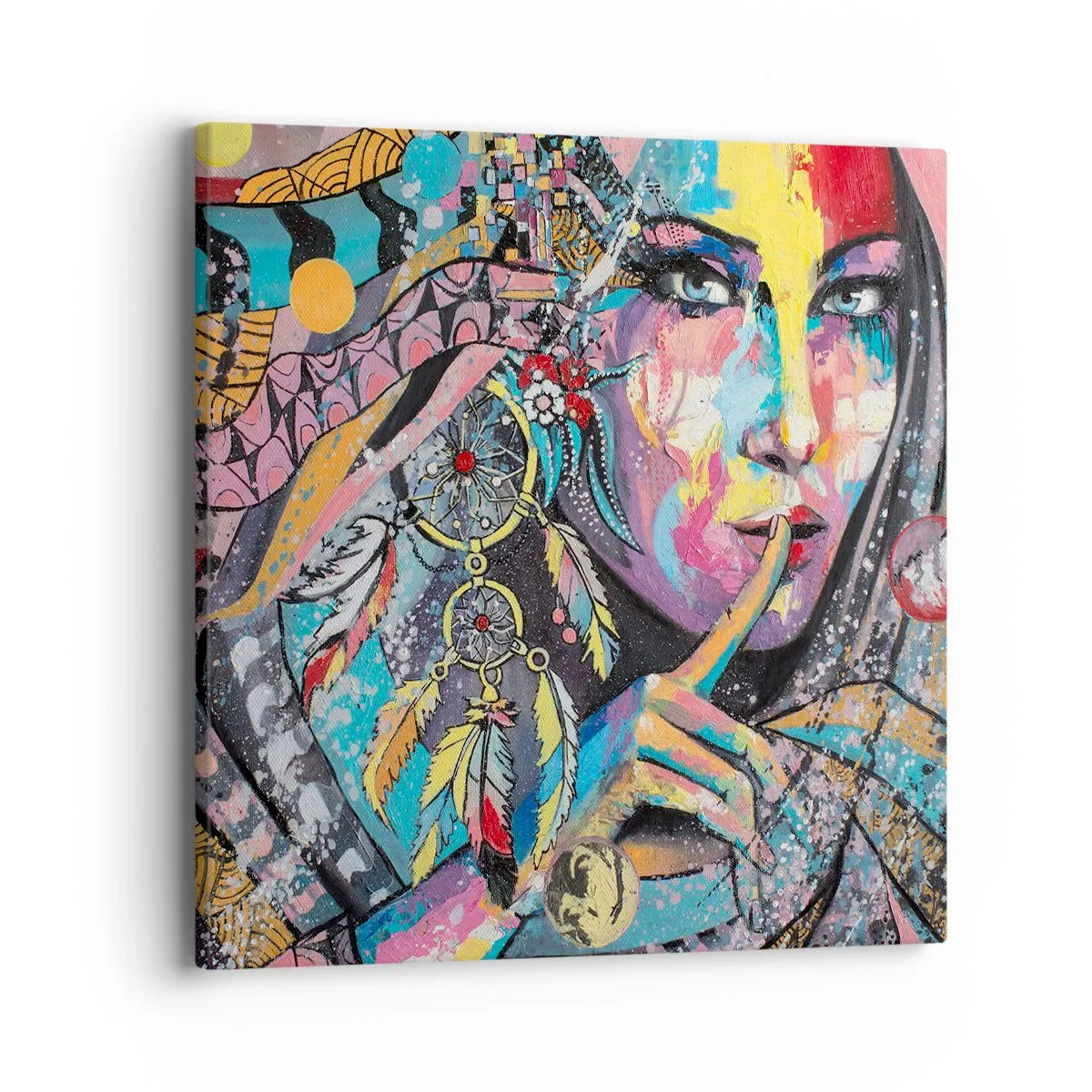Obraz na plátně - Mlč, než pochopíš - 40x40 cm