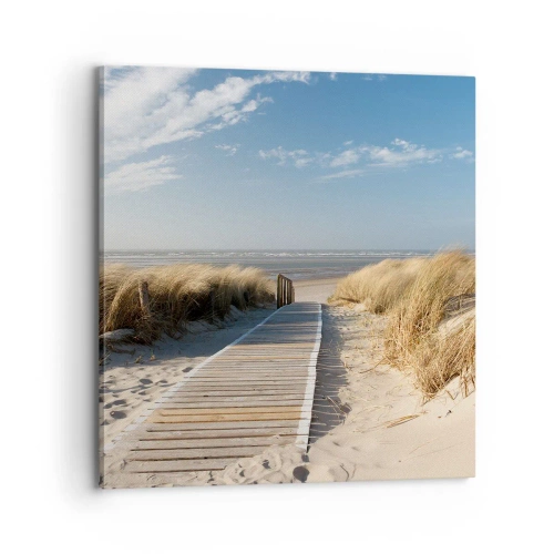 Obraz na plátně - Za dunou, v šumění trávy - 70x70 cm