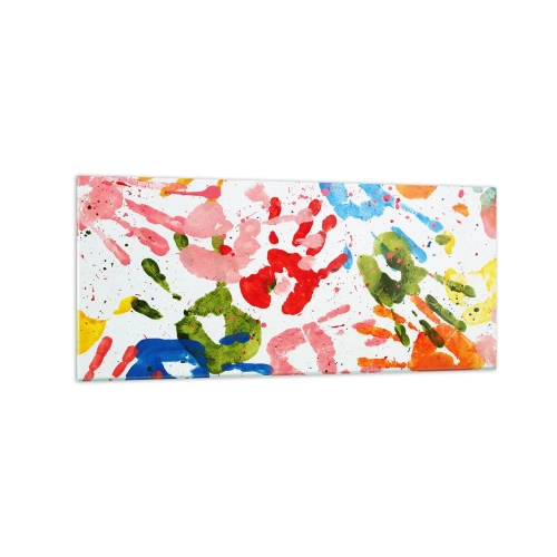 Obraz na skle - Jdi ve stopách - 120x50 cm
