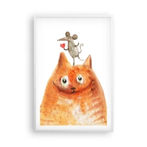 Plakát v bílém rámu - Paradoxy lásky - 61x91 cm