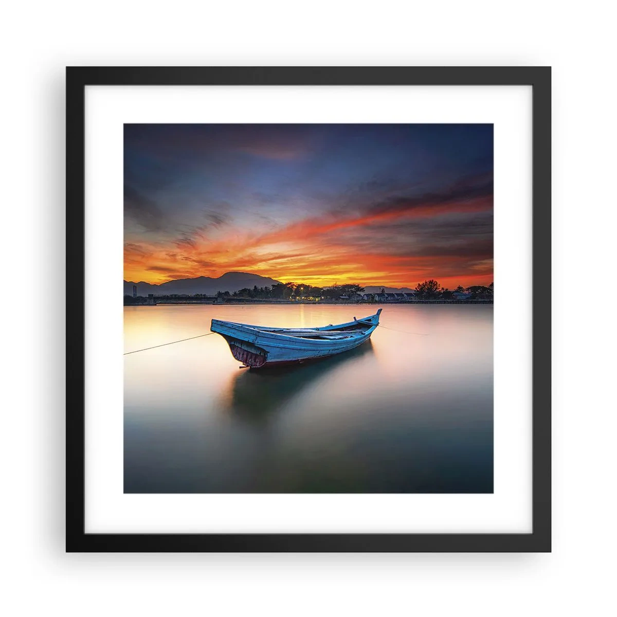 Plakát v černém rámu - Blíží se dobrá noc - 40x40 cm