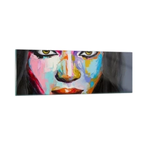 Obraz na skle - Nejde odtrhnout oči - 90x30 cm