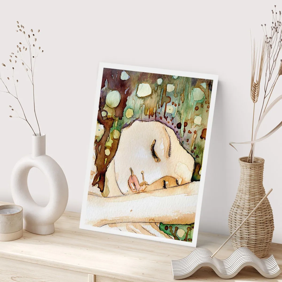 Plakát - Smaragdově-fialový sen - 70x100 cm