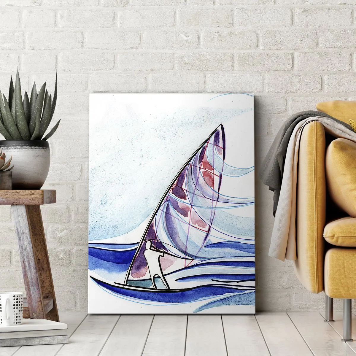 Obraz na plátně - S větrem v rytmu vln - 80x120 cm