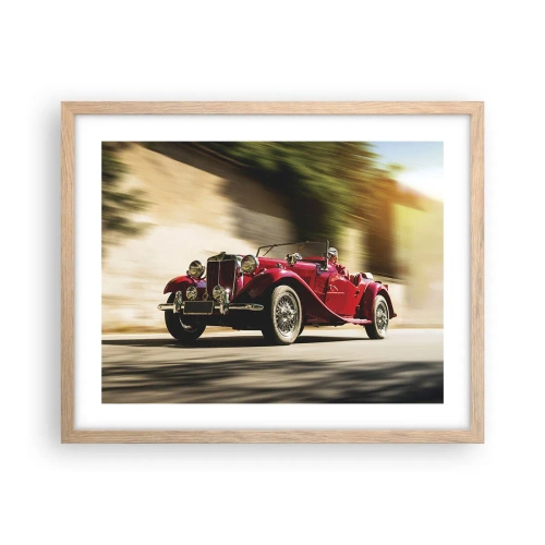 Plakát v rámu světlý dub - Krásnější než Níké Samothrácká - 50x40 cm