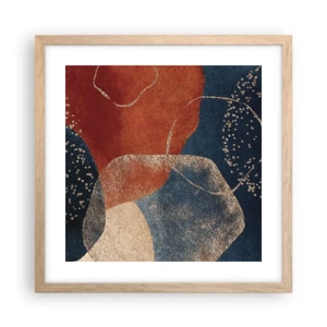 Plakát v rámu světlý dub - Lehkost bytí - 40x40 cm