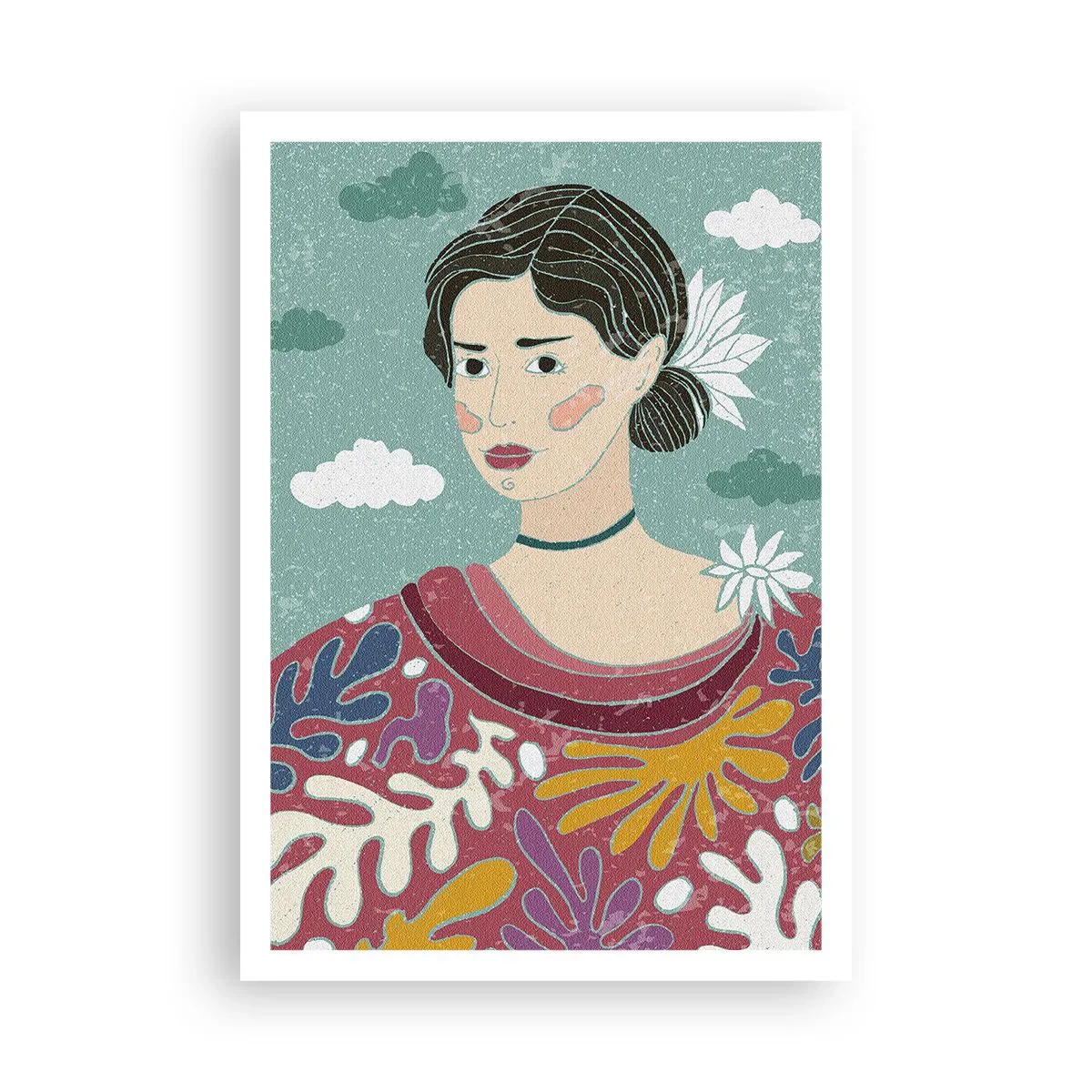 Plakát - S melancholií v pohledu - 70x100 cm