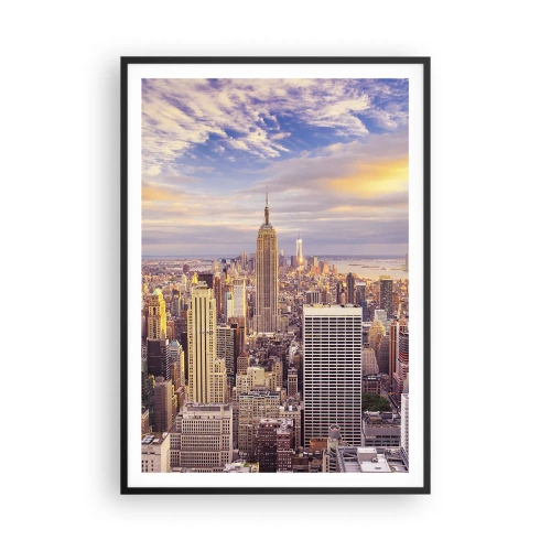 Plakát v černém rámu - Dosáhnout samotná oblaka - 70x100 cm