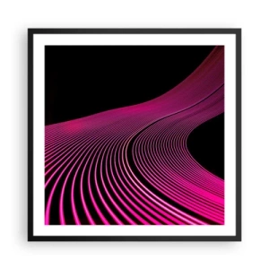 Plakát v černém rámu - Alej světla - 60x60 cm