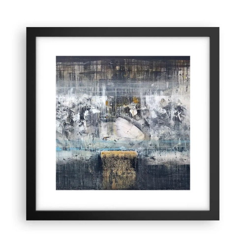 Plakát v černém rámu - Jako na ledě, tak i na hroudě - 30x30 cm