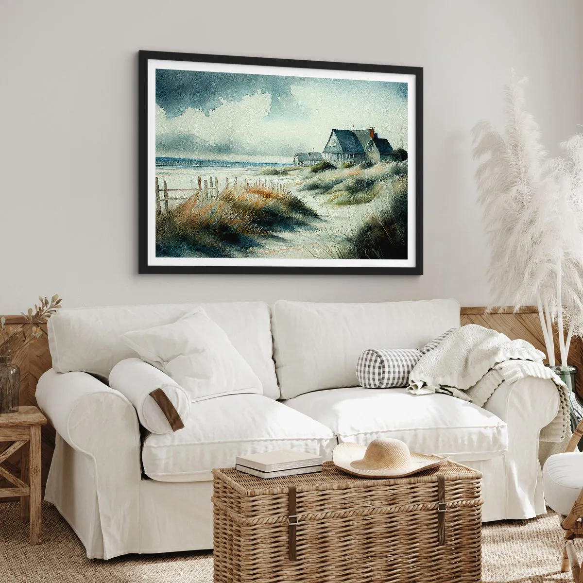 Plakát v černém rámu - Daleko od shonu - 100x70 cm