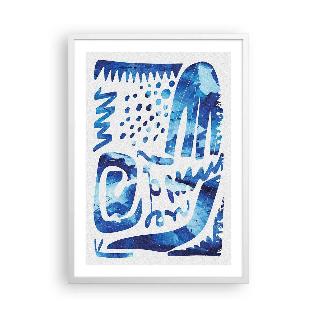 Plakát v bílém rámu - Zpět ke kořenům - 50x70 cm