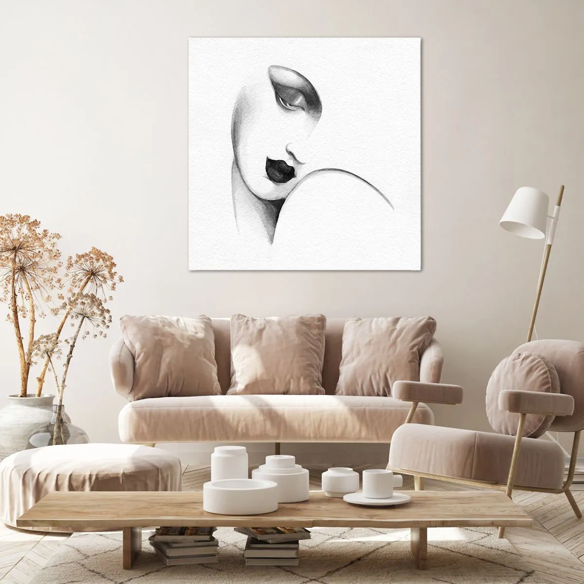 Obraz na plátně - Ve stylu Lempické - 50x50 cm