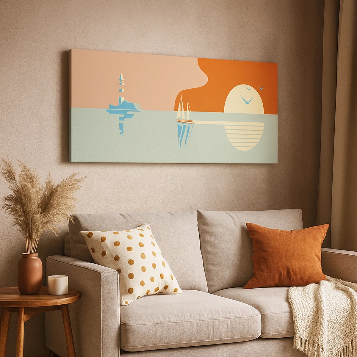 Obraz na plátně - Dokonalá mořská krajina - 30x30 cm