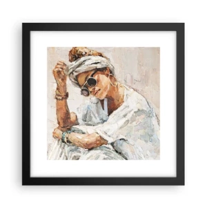 Plakát v černém rámu - Portrét v plném slunci - 30x30 cm