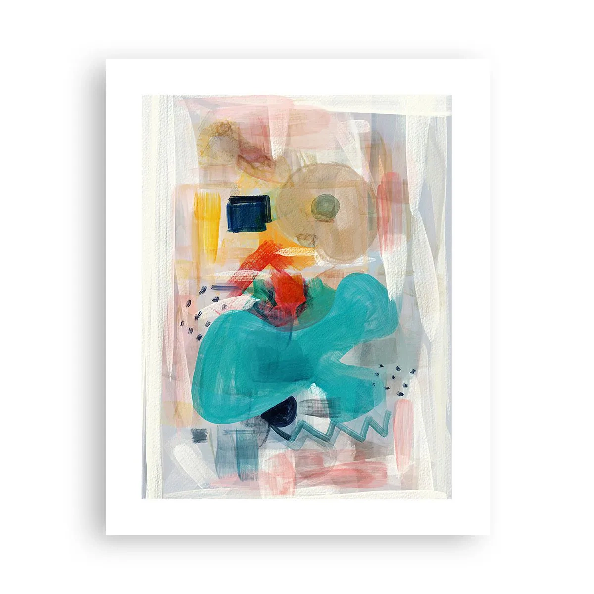 Plakát - Barevná hra - 40x50 cm