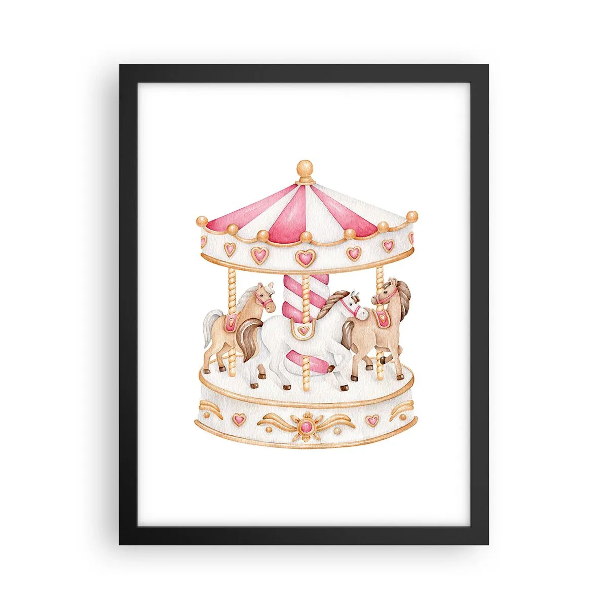 Plakát v černém rámu - Sladký svět dětství - 30x40 cm