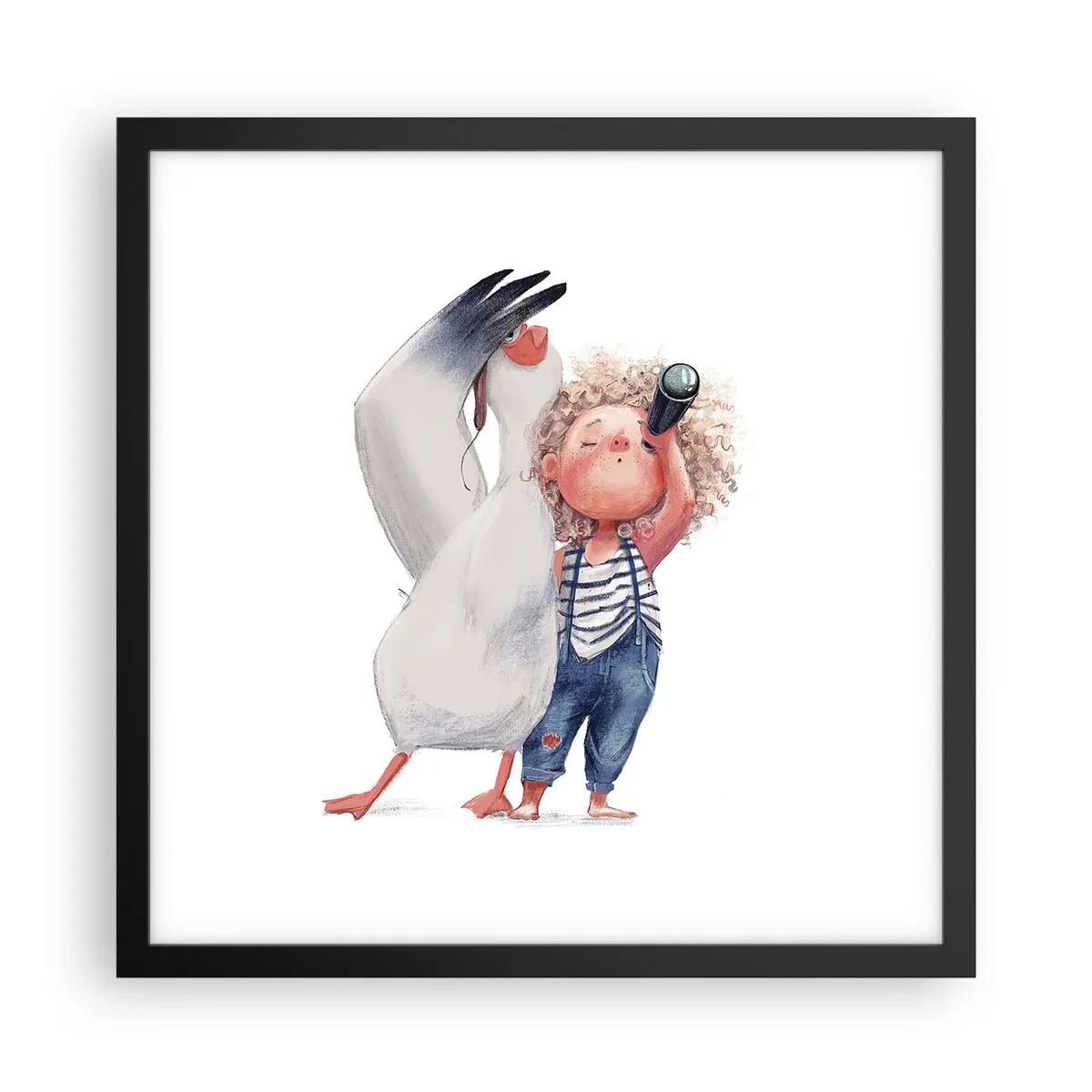 Plakát v černém rámu - Plán na skvělou cestu - 40x40 cm