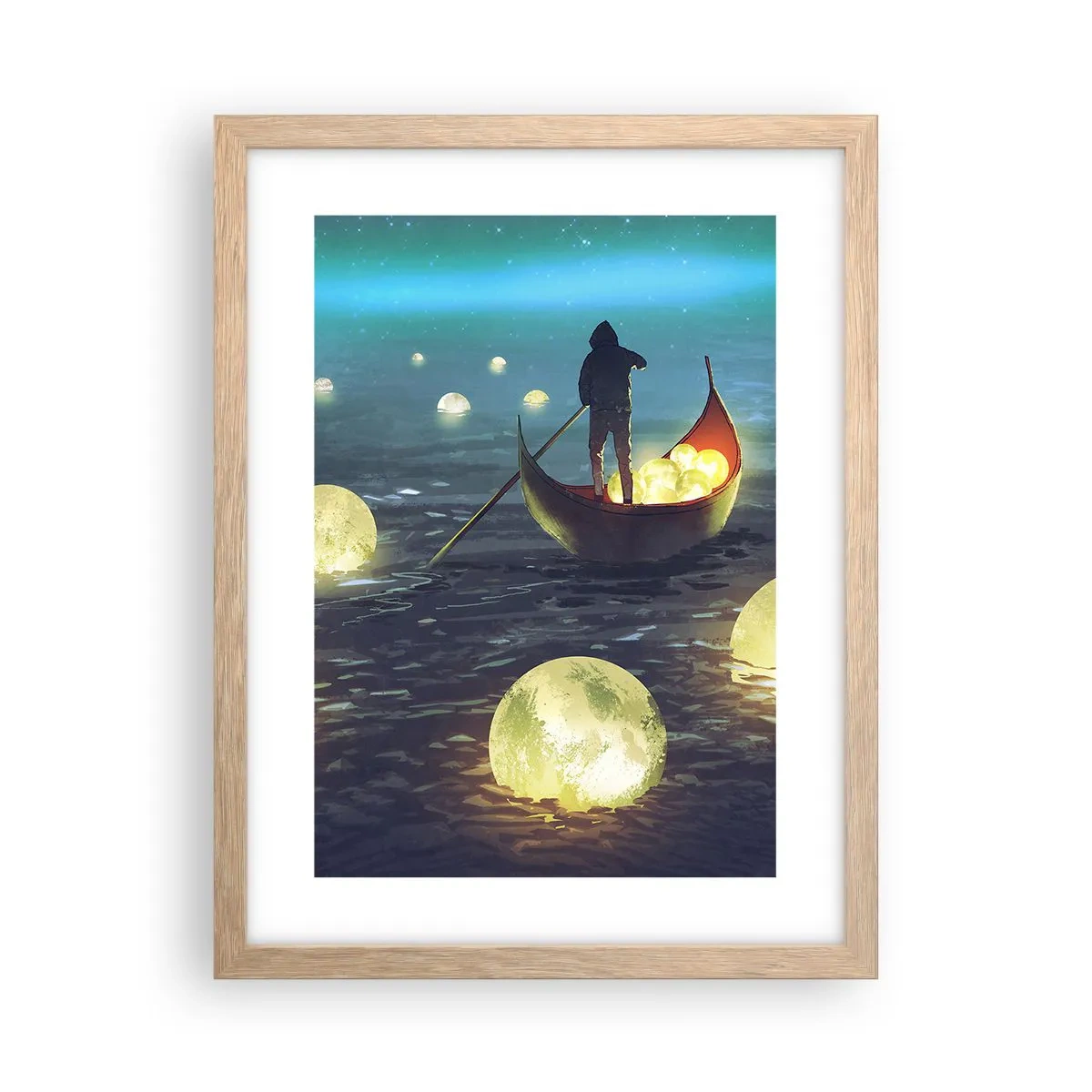 Plakát v rámu světlý dub - Věci, o nichž se filozofům nezdá - 30x40 cm