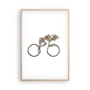 Plakát v rámu světlý dub - Úžasný stroj - 61x91 cm