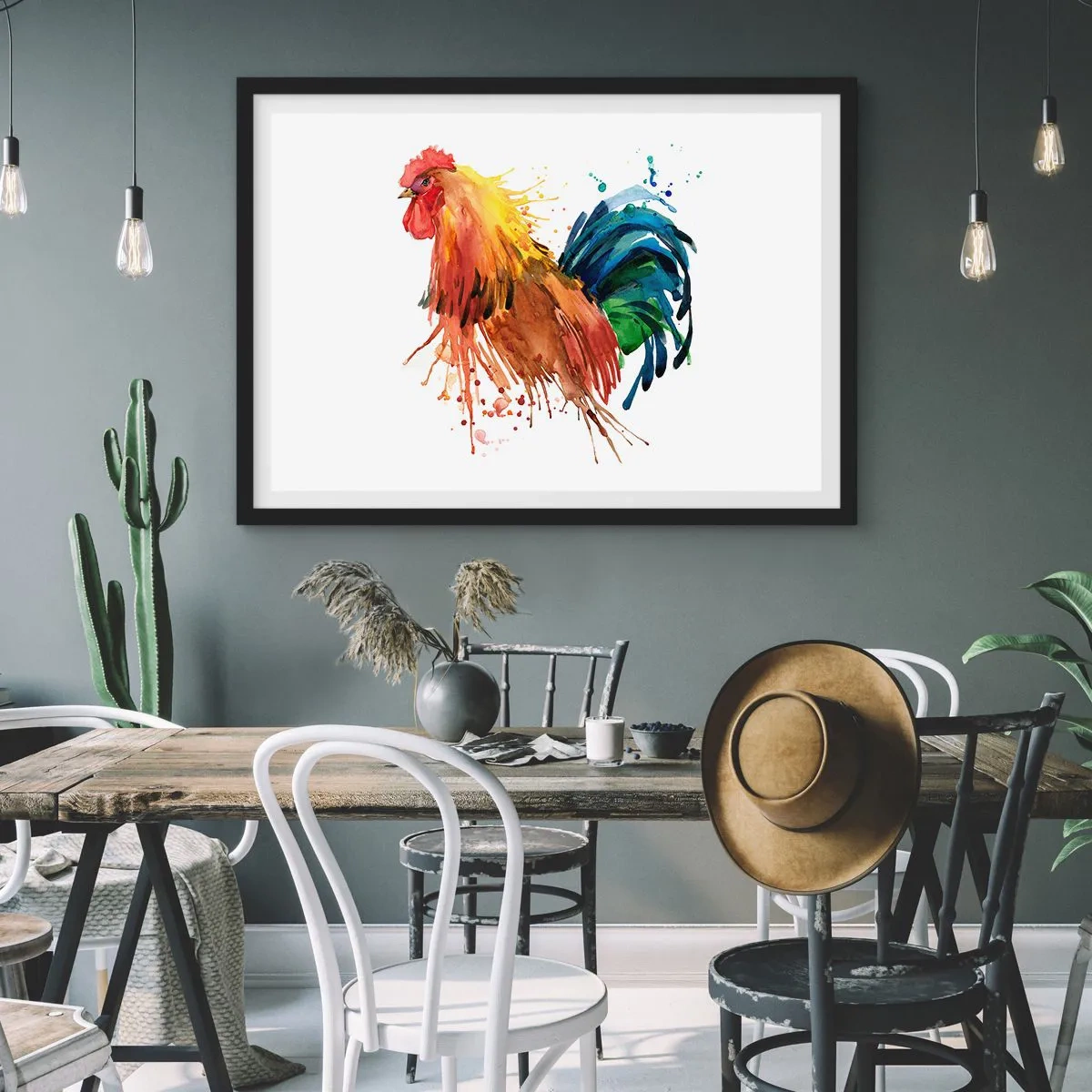 Plakát v černém rámu - Královský šat, královská pýcha - 70x50 cm