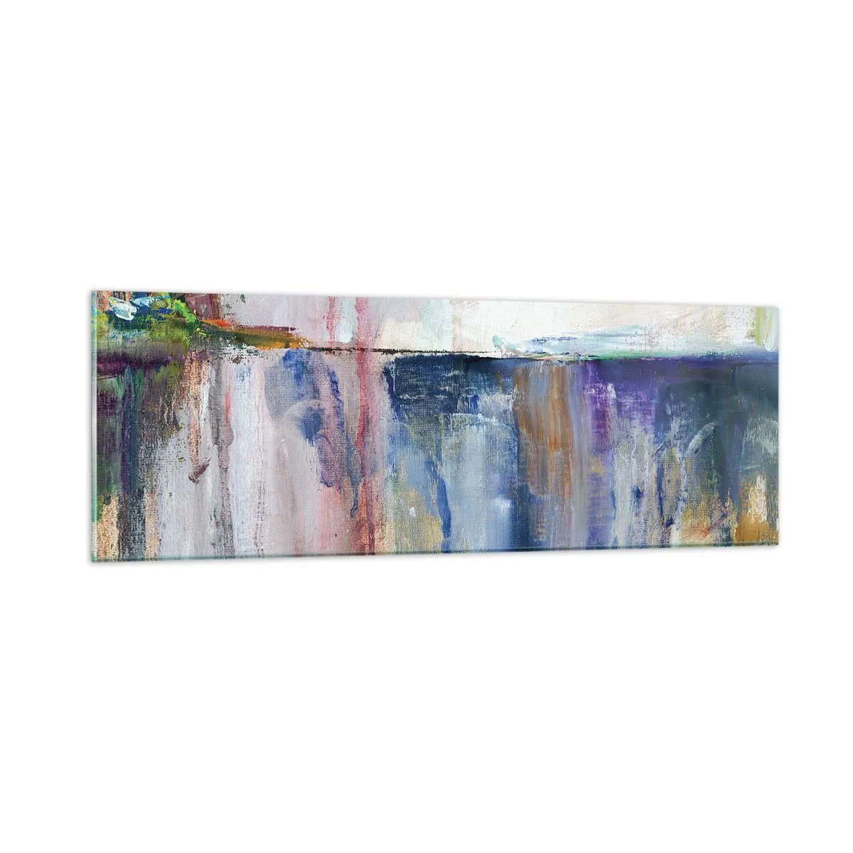 Obraz na skle - Barevné dojmy a asociace - 90x30 cm