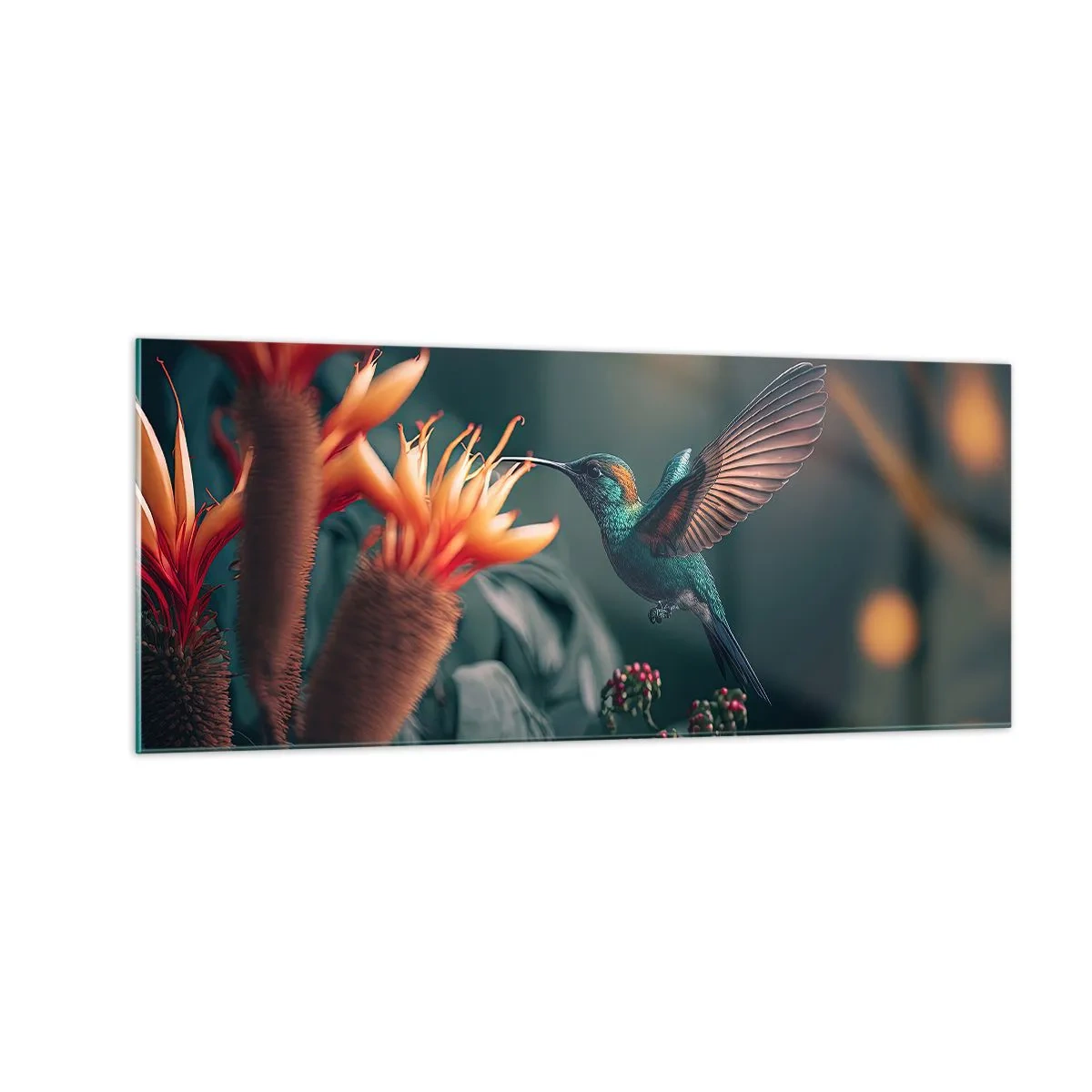 Obraz na skle - Skutečně pestrý život - 100x40 cm