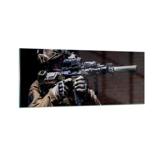 Obraz na skle - Vražedně účinný - 100x40 cm