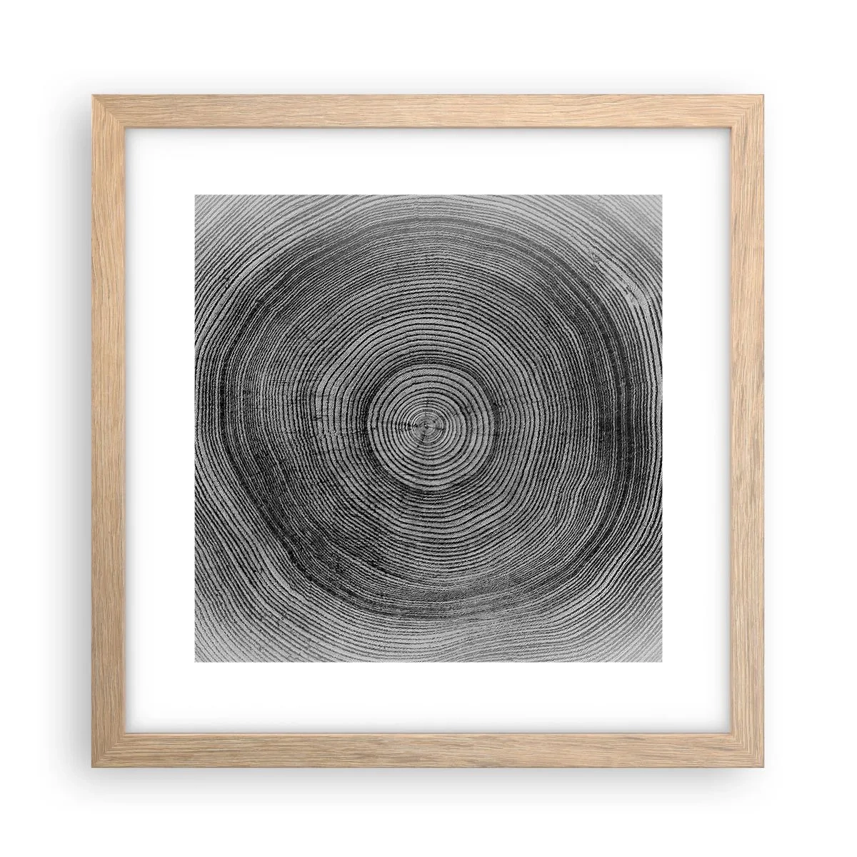 Plakát v rámu světlý dub - Znamení doby - 30x30 cm