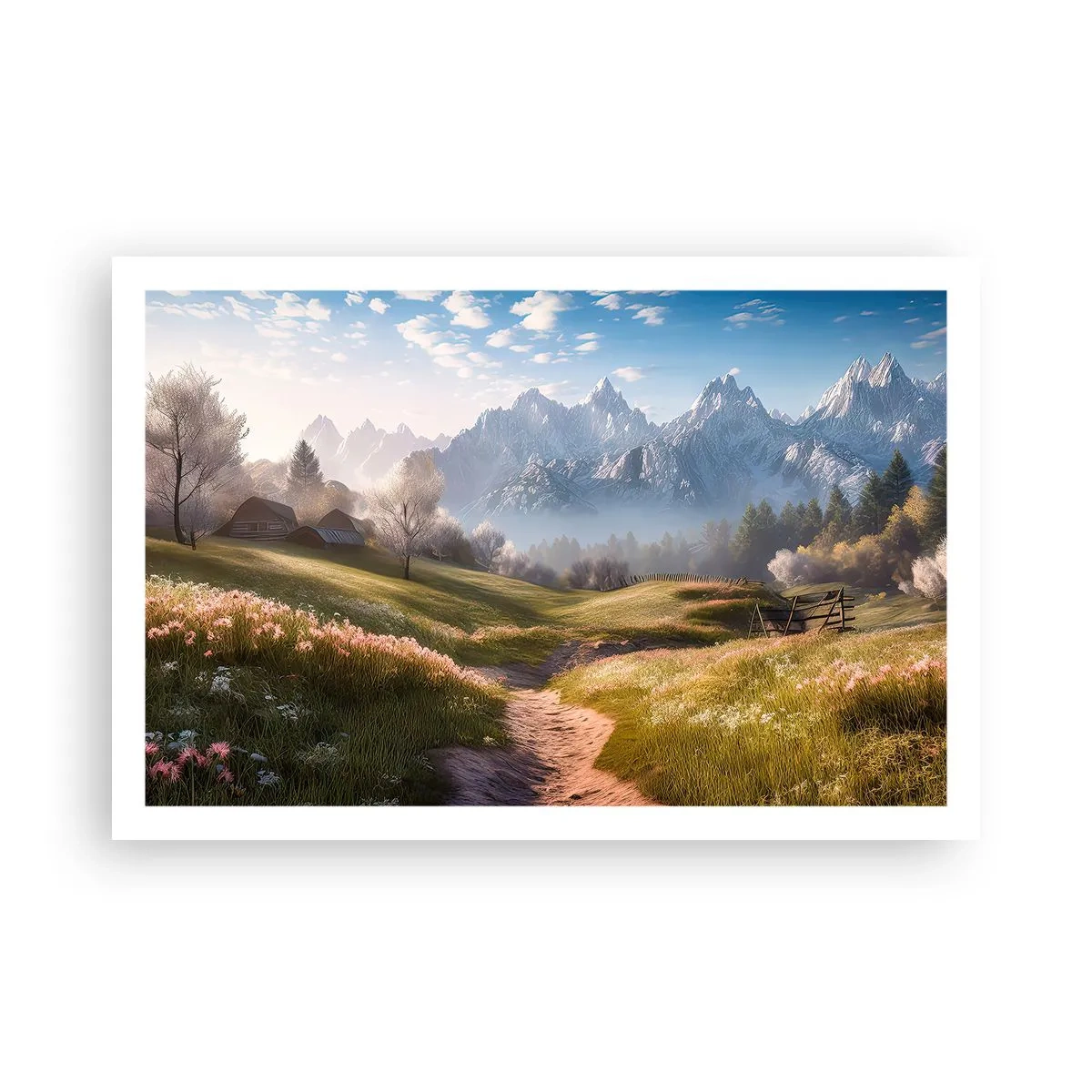 Plakát - Idylické údolí - 91x61 cm