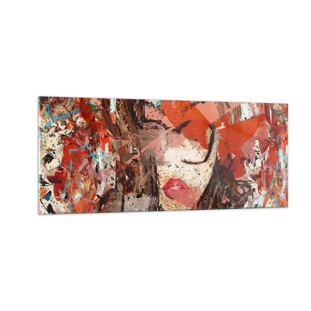 Obraz na skle - Jaká jsi skutečně nikdo neví - 100x40 cm