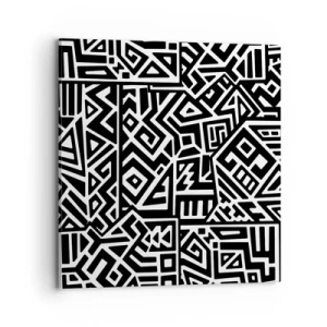 Obraz na plátně - Předkolumbovská kompozice - 70x70 cm