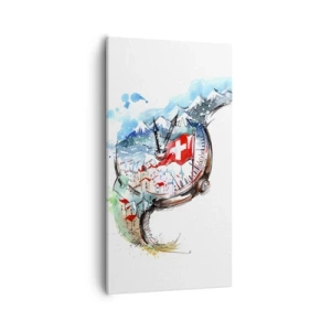 Obraz na plátně - Duch Švýcarska - 55x100 cm