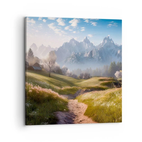 Obraz na plátně - Idylické údolí - 70x70 cm