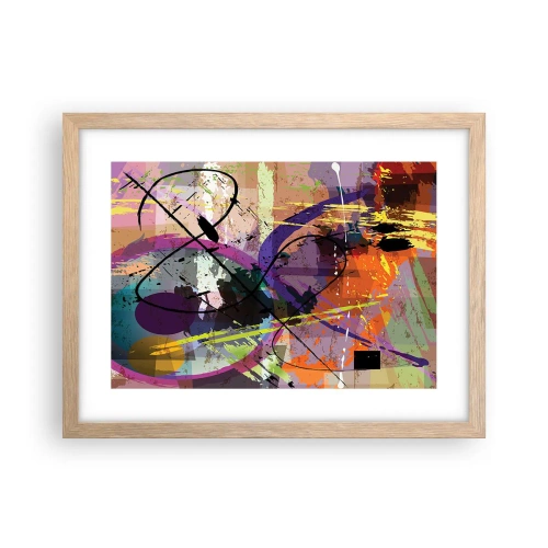 Plakát v rámu světlý dub - Lze přímo nebo kolem - 40x30 cm