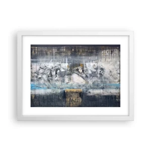 Plakát v bílém rámu - Jako na ledě, tak i na hroudě - 40x30 cm