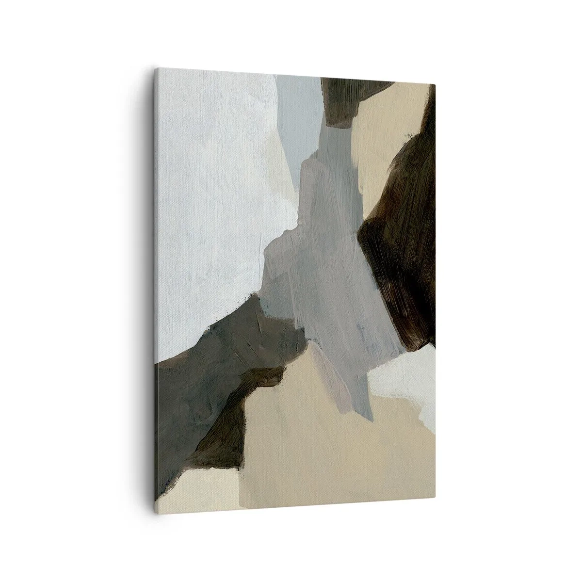 Obraz na plátně - Abstrakce: křižovatka šedi - 50x70 cm