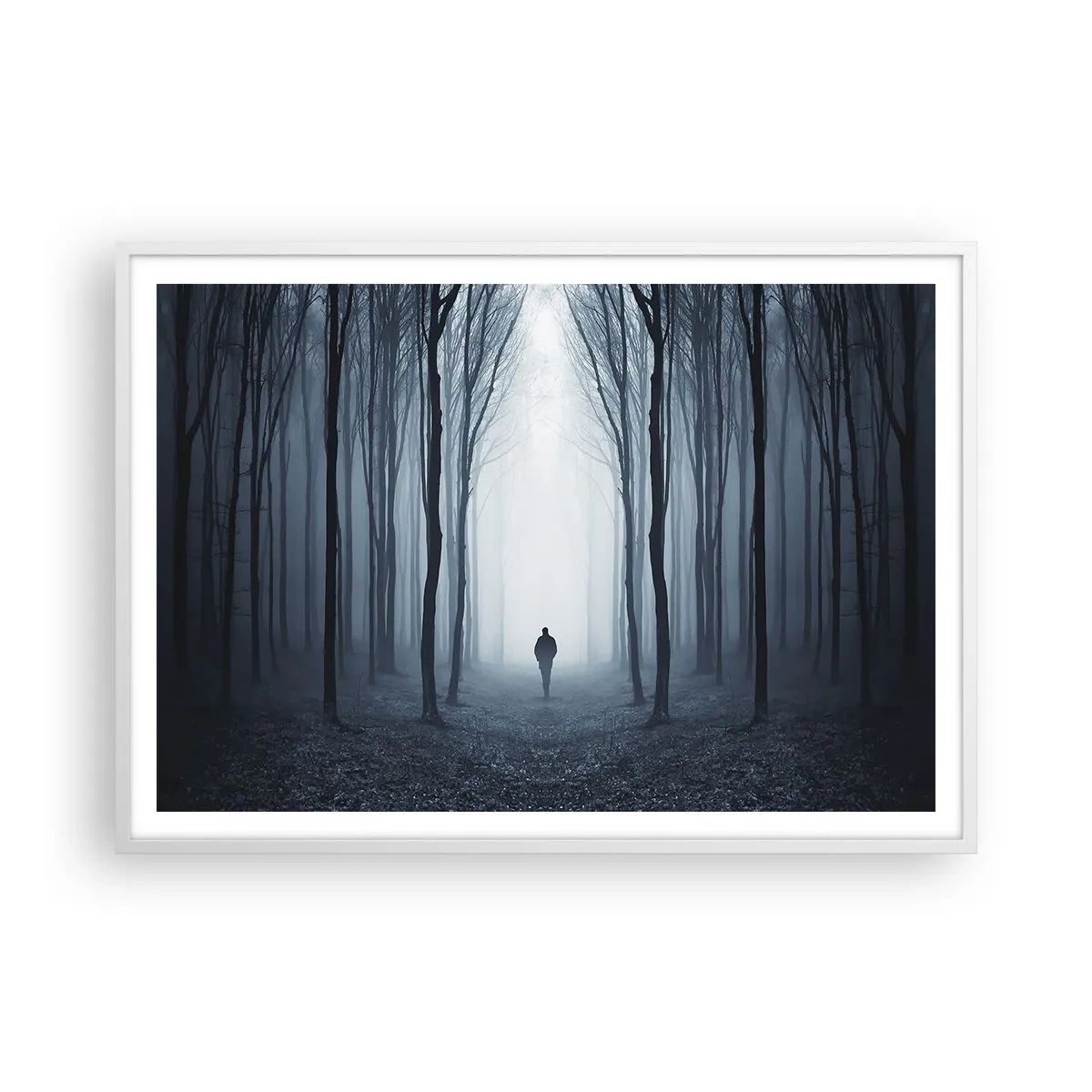 Plakát v bílém rámu - A všechno jednoduché a jasné - 100x70 cm