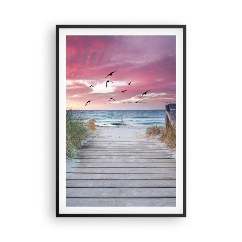 Plakát v černém rámu - Baltská imprese - 61x91 cm