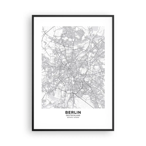 Plakát v černém rámu - Květ Berlína - 70x100 cm