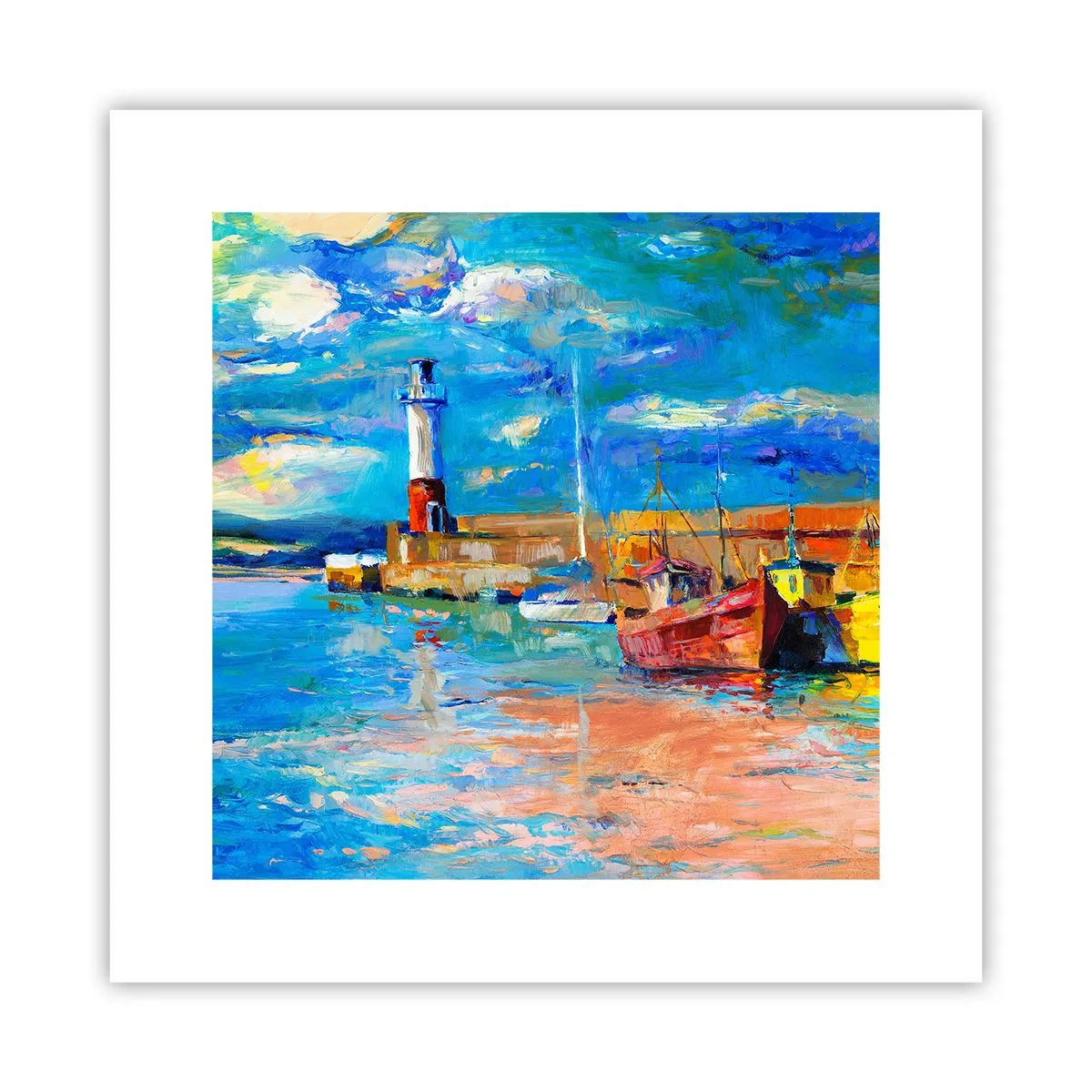 Plakát - Odpoledne v duhové zátoce - 30x30 cm