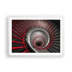 Plakát v bílém rámu - Architektonické hry - 70x50 cm