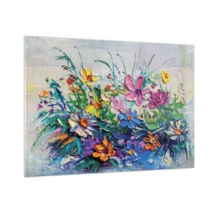 Obraz na skle - Vůbec ne zátiší - 100x70 cm