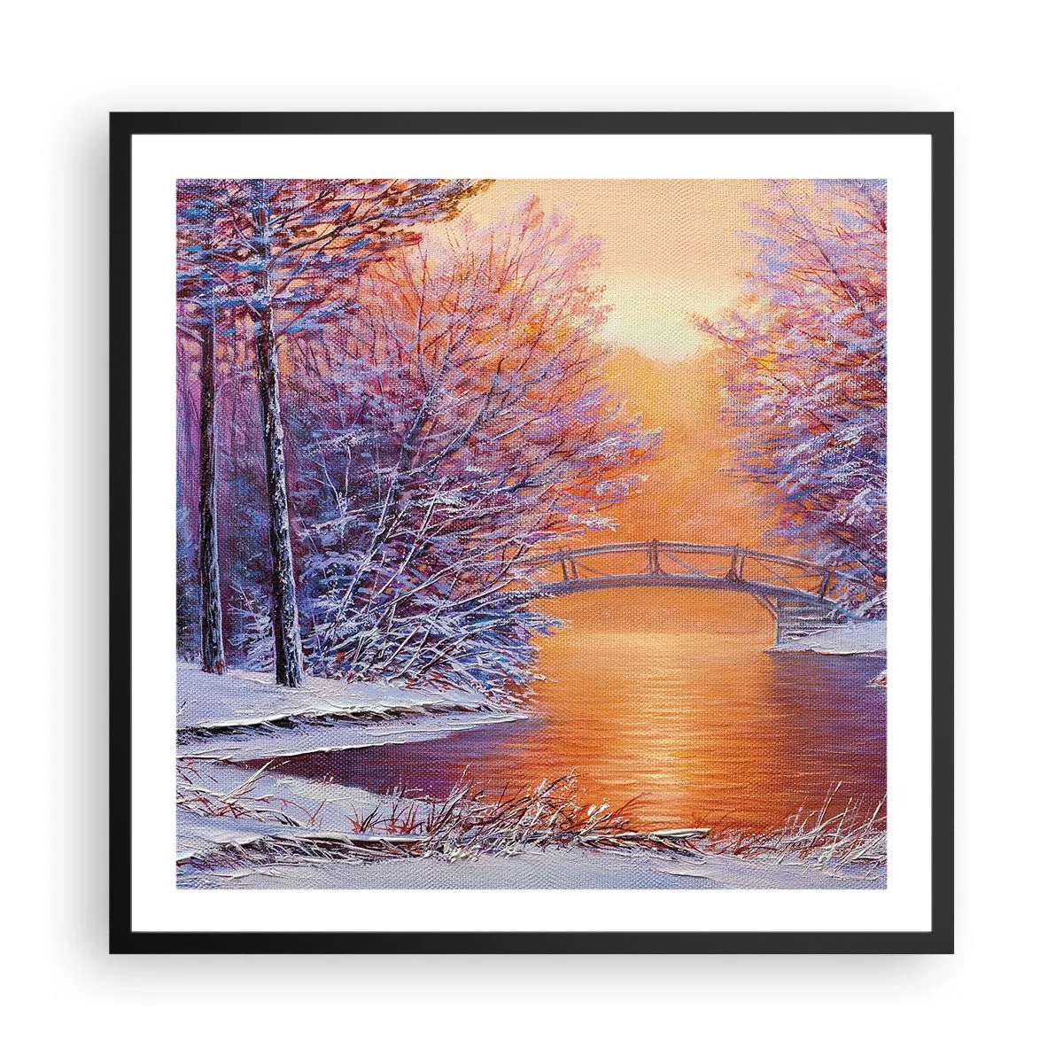 Plakát v černém rámu - Sejdeme se zde - 60x60 cm