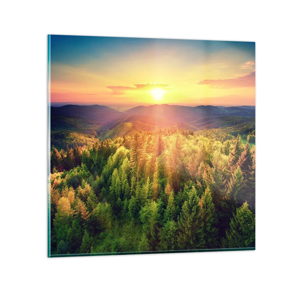 Obraz na skle - Vrcholky a vrcholy - 40x40 cm