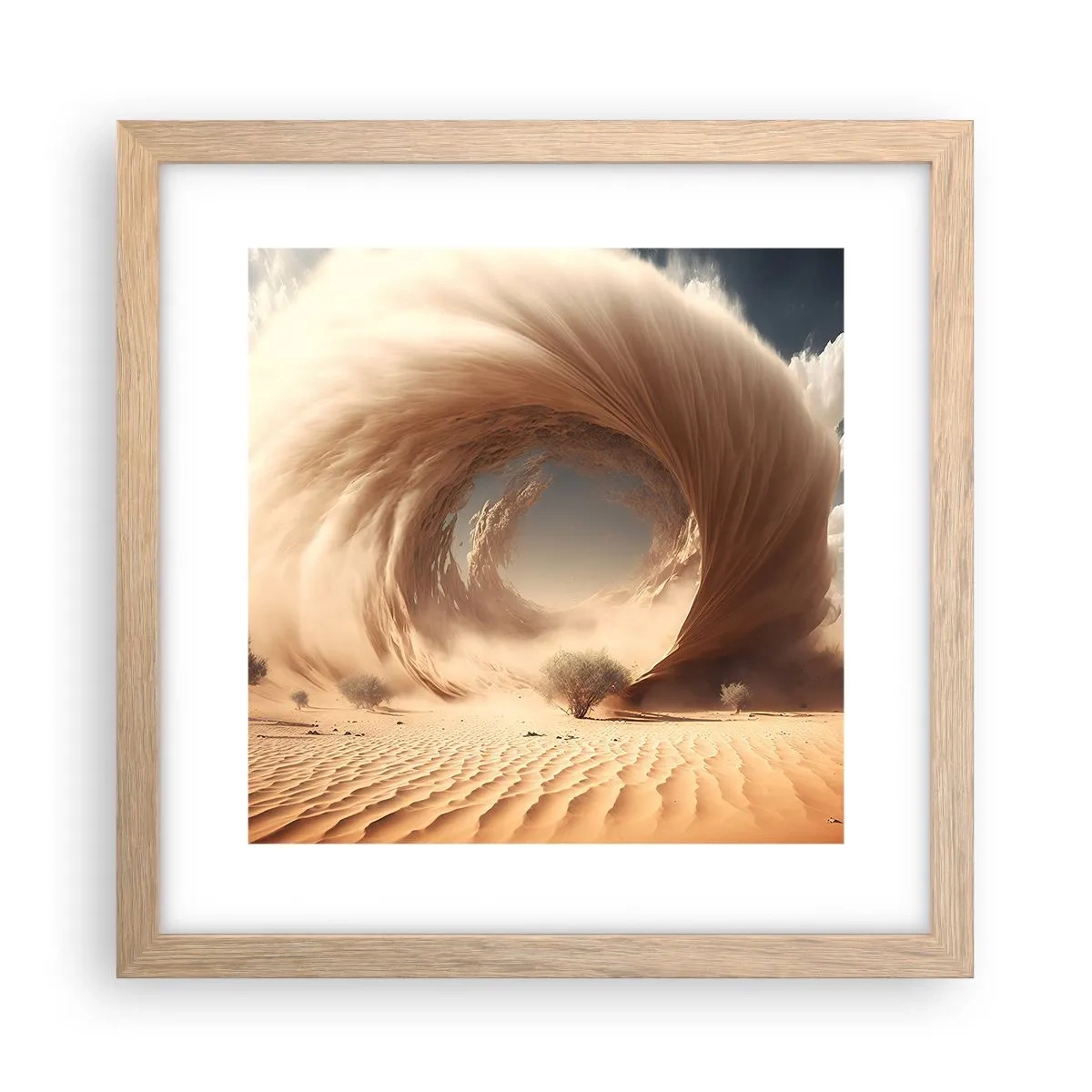 Plakát v rámu světlý dub - Otevřený portál - 30x30 cm