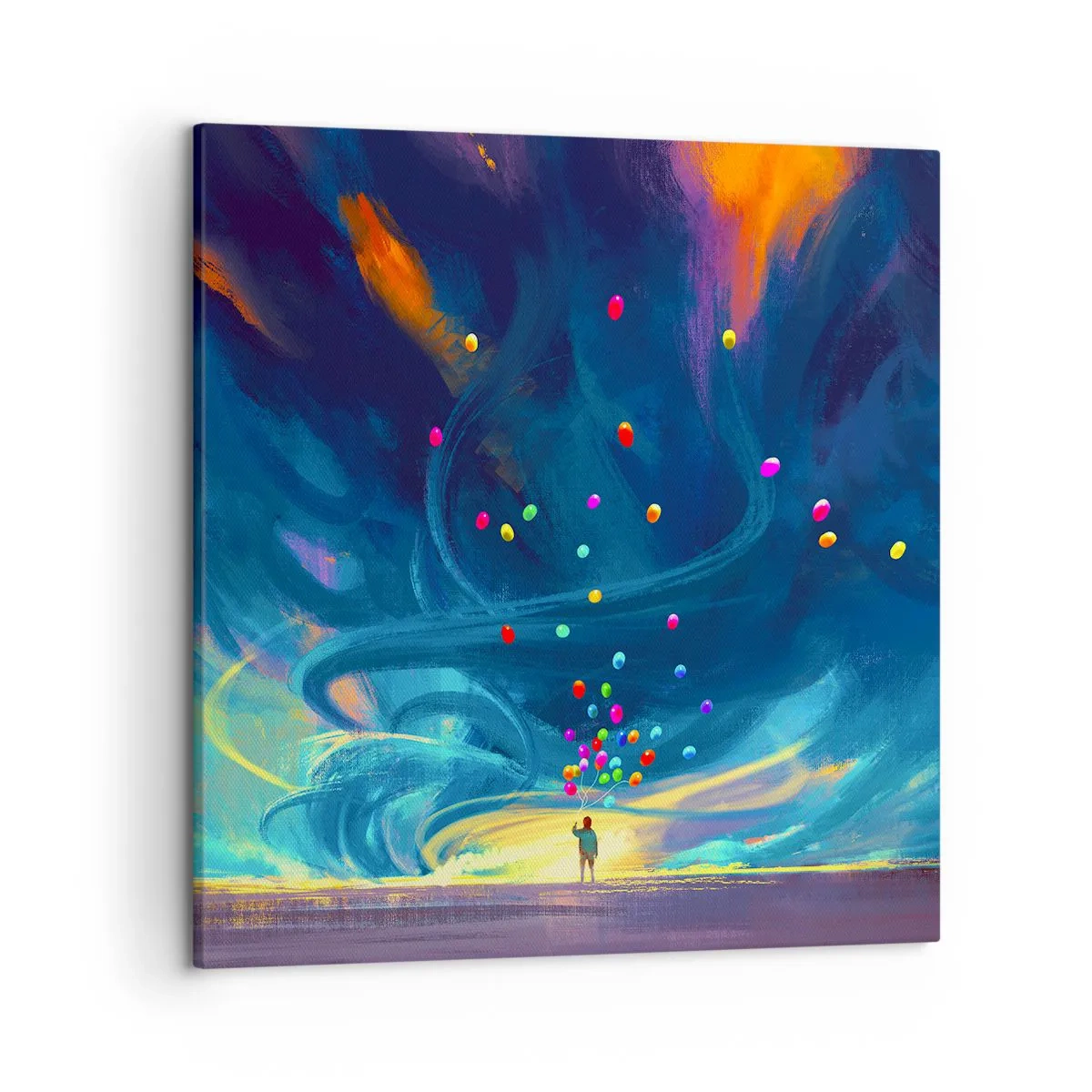 Obraz na plátně - Na modrý vítr - 50x50 cm