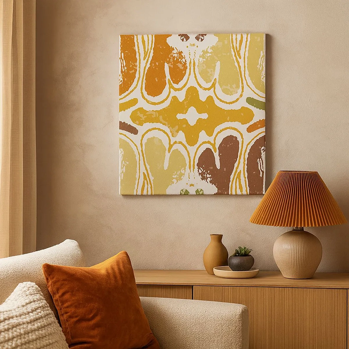 Obraz na plátně - Sentimentální abstrakce - 30x30 cm